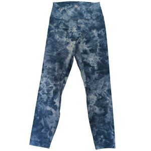 lululemon Align Pant 25" Nulu Fabric Size 6 Shibori Print